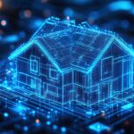 Futuristisches 3D-Haus mit digitaler Vernetzung | Deye Hybrid Wechselrichter